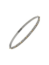 Load image into Gallery viewer, Konstantino Classic Sterling Silver & 18k Yellow Gold Bangle Bracelet BKJ184-130 MSRP $415