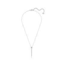 Load image into Gallery viewer, Swarovski Lifelong Y Pendant Necklace 5408435 Rhodium Plated & Crystal MSRP $118