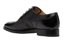 Load image into Gallery viewer, Bally Scalibur 6300437 Men's Black/Multibrown Plain Leather Oxford Shoes MSRP $1412