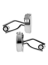 Load image into Gallery viewer, Montblanc 114784 Round Black Onyx Cufflinks MSRP $490