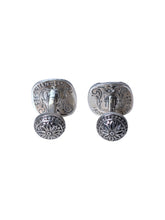 Load image into Gallery viewer, Konstantino Men's Silver and Green Aventurine Cufflinks MAKJ91-131-448 MSRP $960
