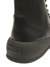 Load image into Gallery viewer, Bally Celsyo-Fur 6304659 Men's Black Leather Combat Boots MSRP $1200