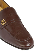 Load image into Gallery viewer, Bally Sadei 6304978 Men's Ebano Embellished Leather Loafers MSRP $820