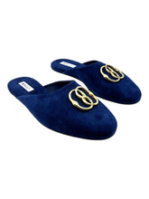Load image into Gallery viewer, Bally Gylon 6303993 Men's Marine Suede Leather Slippers MSRP $750