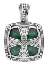 Load image into Gallery viewer, Konstantino Silver Green Aventurine Pendant with Chain MEKJ667-131-448 MSRP $1290
