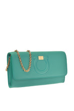 Load image into Gallery viewer, Salvatore Ferragamo Gancini Women's 728269 Teal Mini Bag MSRP $695