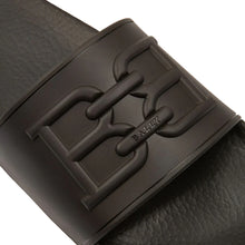 Load image into Gallery viewer, Bally Scotty 6300476 Men's Black Rubber Slide Sandals MSRP $240