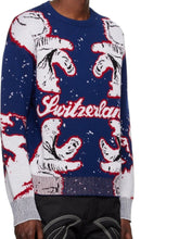 Load image into Gallery viewer, Bally 6302894 Men's Blue Bear Switzerland Wool Sweater MSRP $990