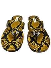 Load image into Gallery viewer, Bally Grine 6304005 Men's New Rhu Snake Embossed Leather Sandals MSRP $650