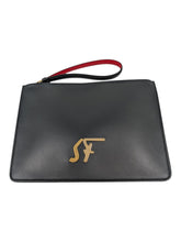 Load image into Gallery viewer, Salvatore Ferragamo Firenze Men's 728058 Black Clutch MSRP $850
