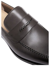 Load image into Gallery viewer, Bally Scober 6301523 Men's Mility Leather Penny Loafers MSRP $770