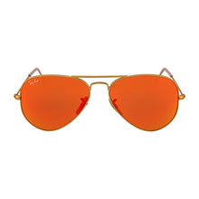 Load image into Gallery viewer, Ray-Ban RB3025 112/69 Matte Gold Aviator Brown Mirror Orange 55-14-135