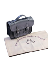 Load image into Gallery viewer, Cambridge Satchel MINNA1228MNI101 The Mini Black Leather CrossBody Bag MSRP $265