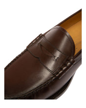 Load image into Gallery viewer, Bally Coelo 6301851 Men's Ebano Leather Moccasins Size 9 MSRP $700