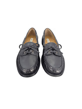 Load image into Gallery viewer, Bally Rimion 6305317 Men's Black Leather Boat Loafers MSRP $825