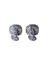 Load image into Gallery viewer, Konstantino Men's Silver and Garnet Octagonal Cufflinks MAMK89-112-CAB MSRP $510