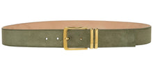Load image into Gallery viewer, Bally 6305261 Curved Squad Suede Leather Belt EU 120/US 47 MSRP $420