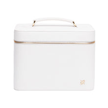 Load image into Gallery viewer, Rapport London Tuxedo Leather Vanity Case in White - BR111