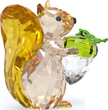 Load image into Gallery viewer, Swarovski Crystal Idyllia Squirrel & Acorn Figurine 5683617