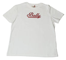 Load image into Gallery viewer, Bally 6240588 Women's White 100% Cotton Logo T-Shirt MSRP $300