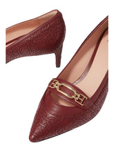 Load image into Gallery viewer, Bally Daika 6239464 Ladies Heritage Red Leather Pumps MSRP $620