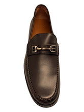 Load image into Gallery viewer, Bally Simpler 6230242 Men's Chocolate Calf Plain Leather Loafers MSRP $615
