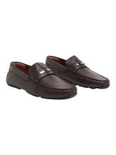 Load image into Gallery viewer, Bally Pivial 6303271 Men's Ebano Grained Leather Loafers MSRP $670