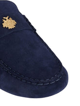 Load image into Gallery viewer, Bally Kevan 6308947 Men's Peacoat Suede Leather Drivers MSRP $770
