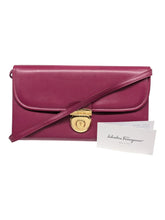 Load image into Gallery viewer, Salvatore Ferragamo Anemone 614935 Magenta Crossbody Bag MSRP $960