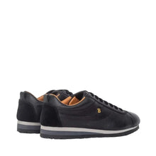 Load image into Gallery viewer, Bally Bredy 6222737 Men's Black Deer Leather Sneakers MSRP $450