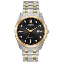 Load image into Gallery viewer, Citizen Eco-Drive Peyten Mens Black Dial Bracelet Watch BM7107-50E MSRP $475