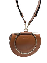 Load image into Gallery viewer, Salvatore Ferragamo Daphne Gancino 691300 Brown Shoulder Bag MSRP $1650