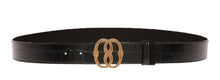 Load image into Gallery viewer, Bally 6305270 Croc Embossed Adjustable Reversible Brown Leather Belt EU 85/US34 MSRP $490