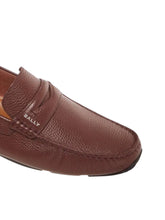 Load image into Gallery viewer, Bally Palven 6309322 Men's Russet Grained Leather Penny Loafers MSRP $690