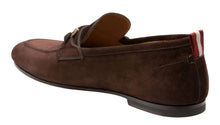Load image into Gallery viewer, Bally Plintor 6216733 Men's Coffee Suede Leather Loafers Size 8 MSRP $600