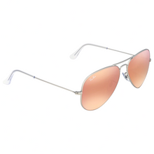 Load image into Gallery viewer, Ray-Ban RB3025 019/Z2 Aviator Large Metal Silver Copper Flash Sunglasses 58-14