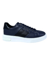 Load image into Gallery viewer, Bally Myko 6300459 Men's Midnight/Black Calf Plain Leather Sneakers MSRP $650