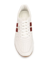 Load image into Gallery viewer, Bally Astel 6231539 Men's White Calf Plain Leather Sneakers MSRP $595