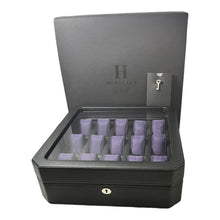 Load image into Gallery viewer, Wolf 458503 Windsor 15 Piece Watch Box in Black & Purple MSRP $405