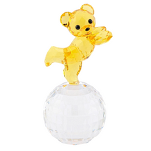 Load image into Gallery viewer, Swarovski Kris Bear 5639875 Ready to Disco Crystal Figurine MSRP $149