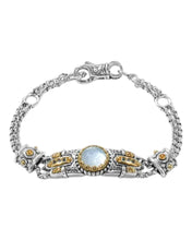 Load image into Gallery viewer, Konstantino Sterling Silver 18K Yellow Gold & Multi-Gemstone Bracelet BKJ700-630 MSRP $1300