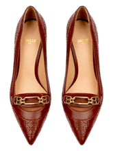 Load image into Gallery viewer, Bally Daika 6239464 Ladies Heritage Red Leather Pumps MSRP $620