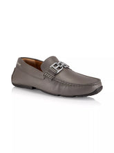 Load image into Gallery viewer, BALLY Parsal 6303266 Men's Dark Mineral Leather Loafers MSRP $720