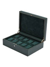 Load image into Gallery viewer, Wolf 1834 British Racing 15 Piece Watch Box Green - 793241