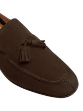 Load image into Gallery viewer, Bally Sayer-U 6306767 Men's Ebano Suede Tassel Loafer MSRP $870
