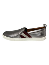 Load image into Gallery viewer, Bally Henrika 6212747 Silver Lamb Leather Slip-on Low-top Sneakers MSRP$450