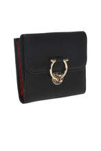 Load image into Gallery viewer, Salvatore Ferragamo Gancini Women's 688807 Black Small Wallet MSRP $575