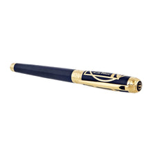 Load image into Gallery viewer, S.T. Dupont 412040L Line D Vitruvian Man Blue Prestige Rollerball Pen MSRP $1895