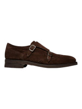 Load image into Gallery viewer, Bally Sahele 6308975 Men's Brown Suede Leather Monk Shoes MSRP $1,550