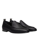 Load image into Gallery viewer, Bally Geremy 6304419 Men's Black Mix Sink & Fabric Loafers MSRP $820